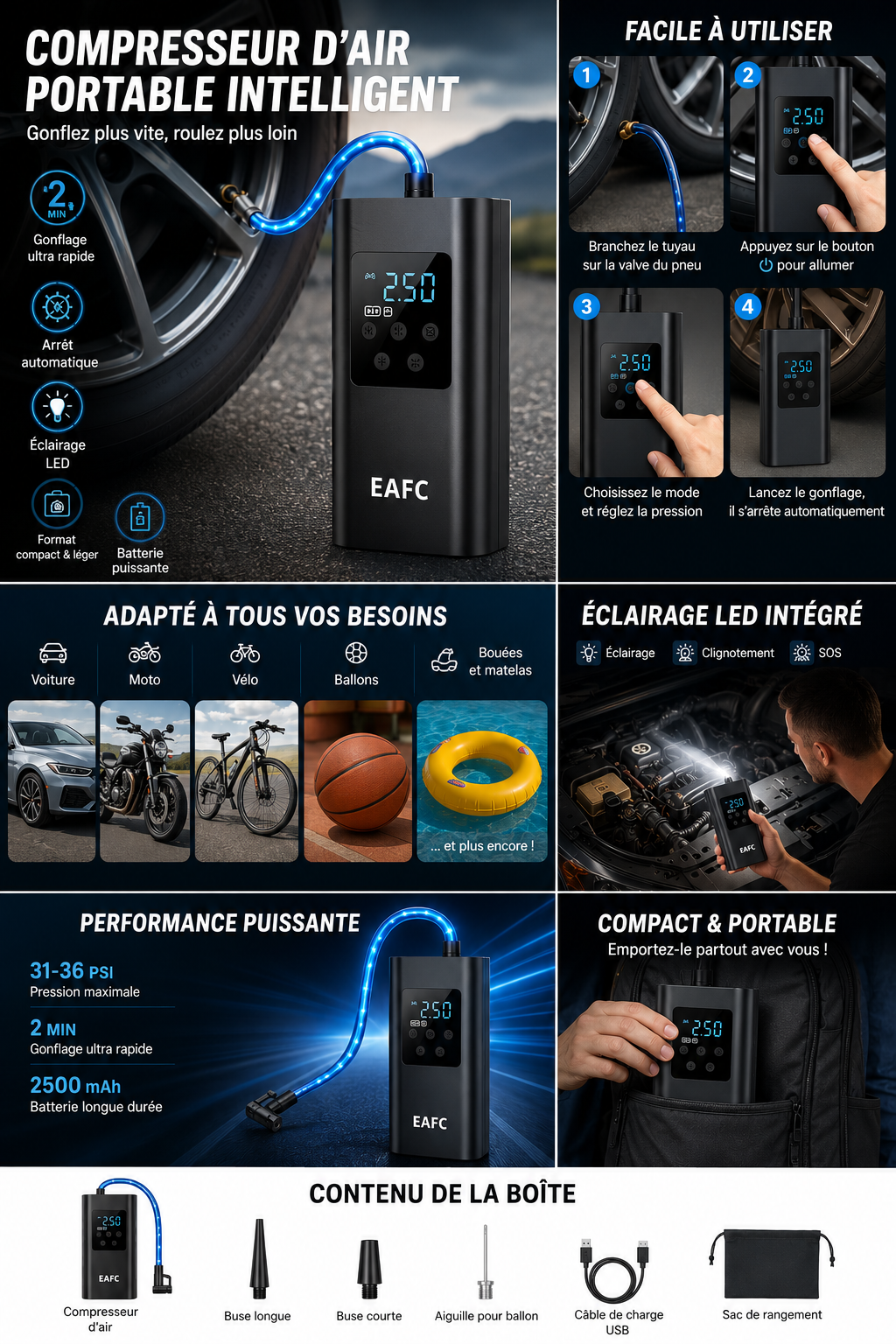 AirBolt - Compresseur portable